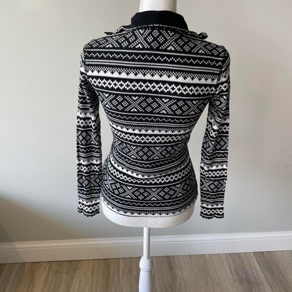 LRL Ralph Lauren Active Allover Print Thermal Top Women's Petite Small Ski Lodge - Picture 4 of 8